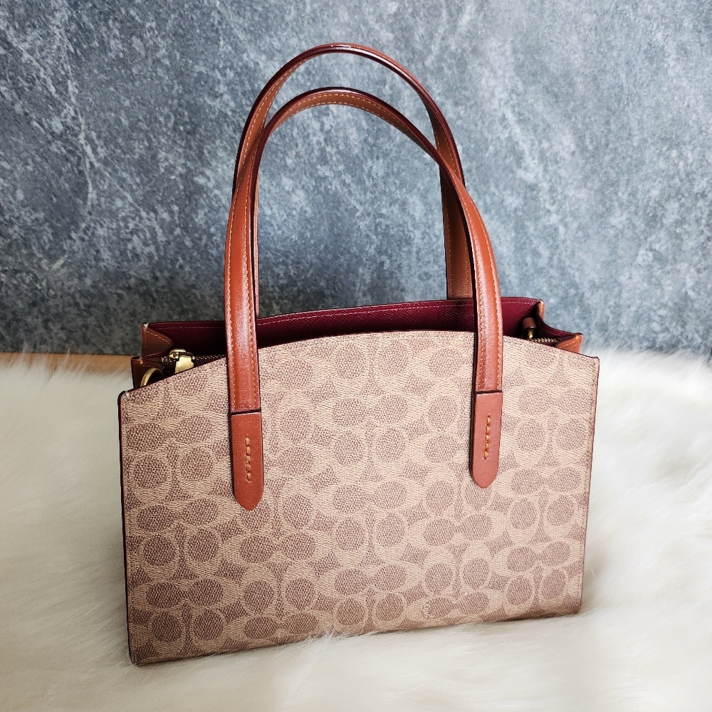 Coach Charlie Carryall 28 in Signature Canvas Coated Canvas